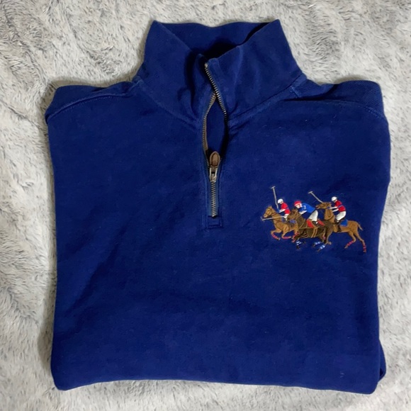 Vintage Polo Zip up Pullover - Picture 2 of 4